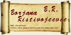 Borjana Ristivojčević vizit kartica